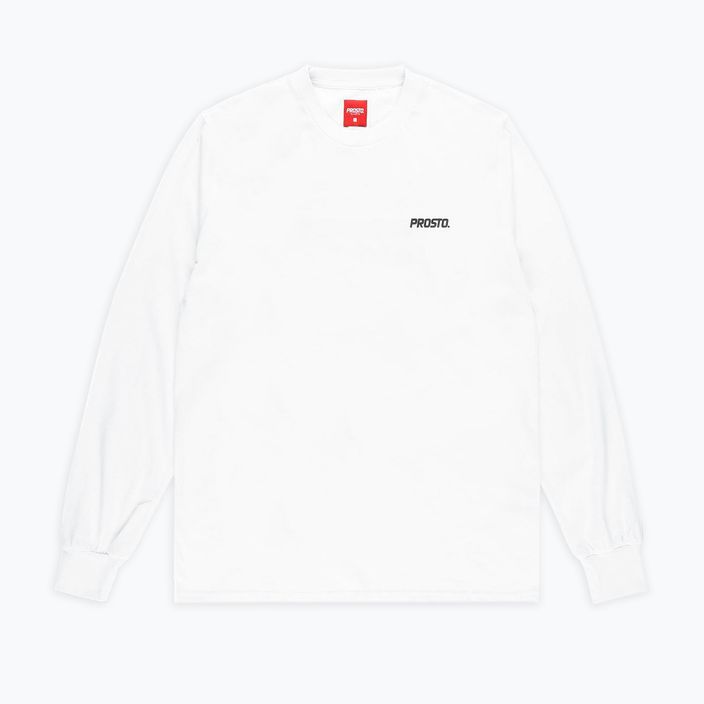 PROSTO Typeskur LS vyriški marškinėliai ilgomis rankovėmis balti KL222MTEE2071