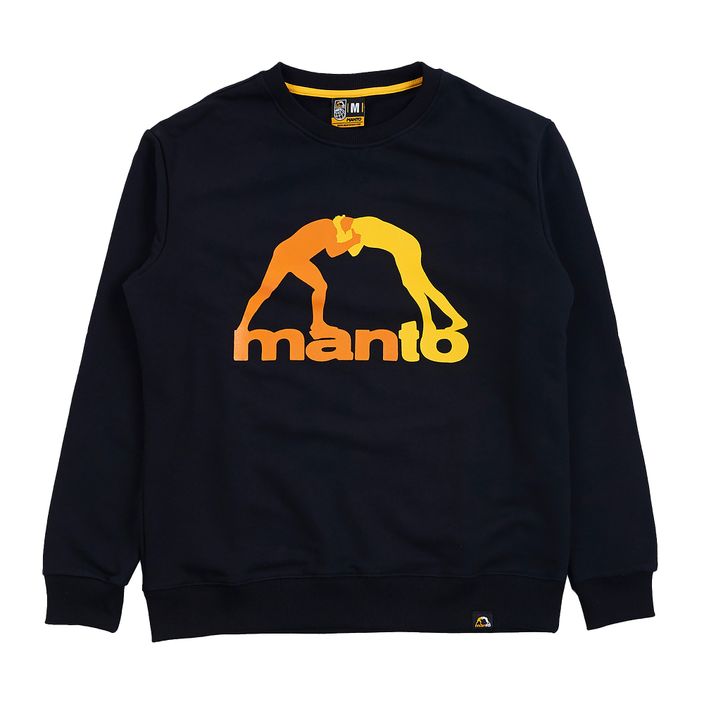 MANTO Duo Fire vyriškas džemperis juodas MNH470_ORG/YEL2_3M 2