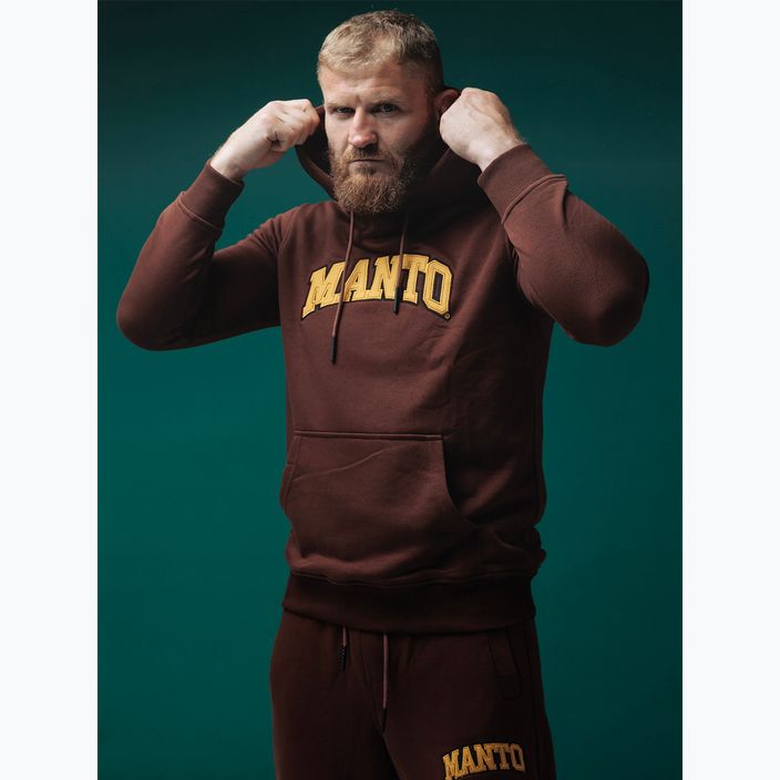 Vyriškas džemperis MANTO Varsity brown 7