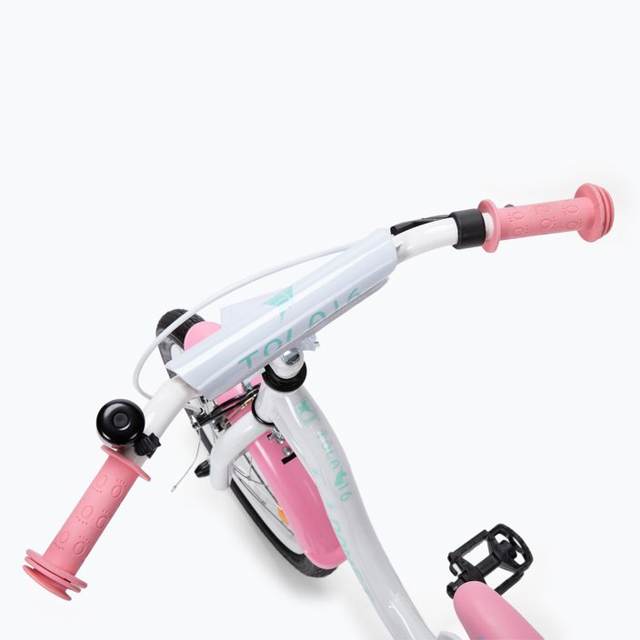 Vaikiškas dviratis Romet Tola 16 baltos ir rožinės spalvos 5