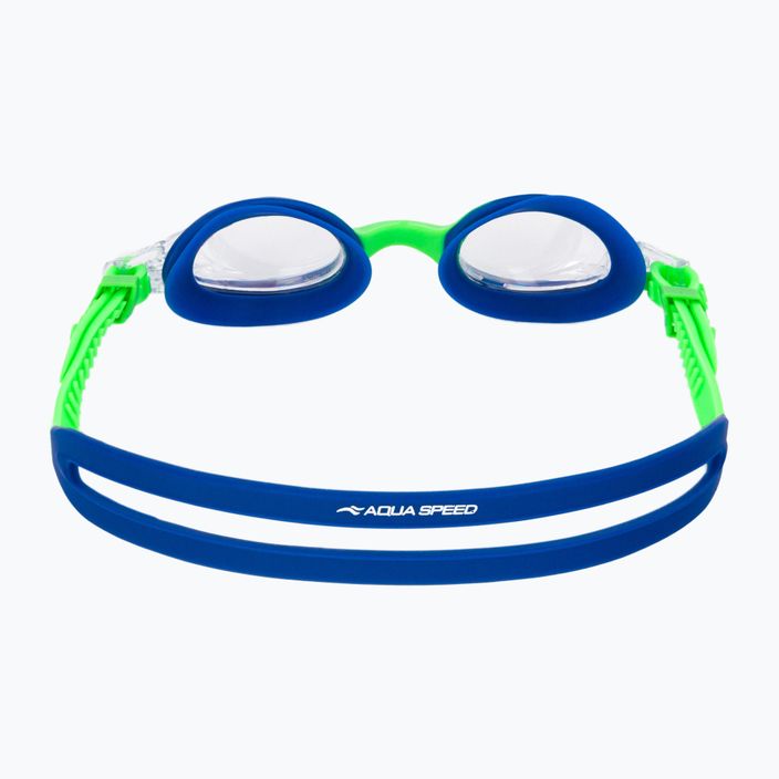 AQUA-SPEED vaikiški plaukimo akiniai Amari mėlyni/žali/šviesūs 5