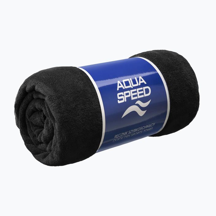 Greitai džiūstantis rankšluostis AQUA-SPEED Dry Soft juodas 2