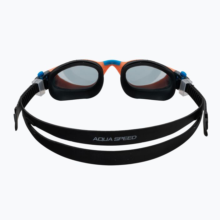 Vaikiški plaukimo akiniai AQUA-SPEED Maori juodi/oranžiniai 5