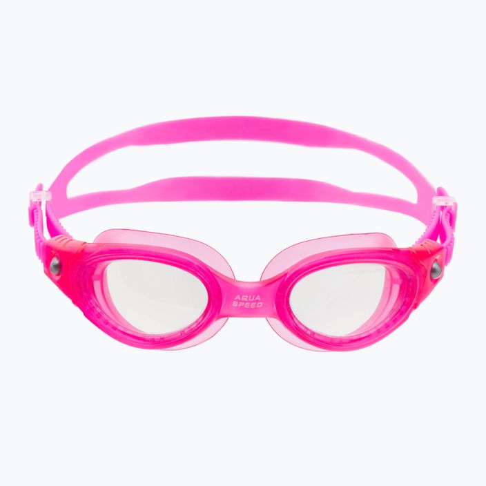 AQUA-SPEED Pacific Jr vaikiški plaukimo akiniai rožinės spalvos 2