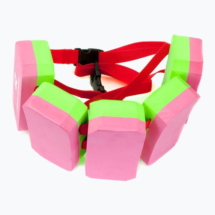 AQUA-SPEED Vaikų plūduriavimo diržas 5 dalių rožinės/žalios spalvos 5