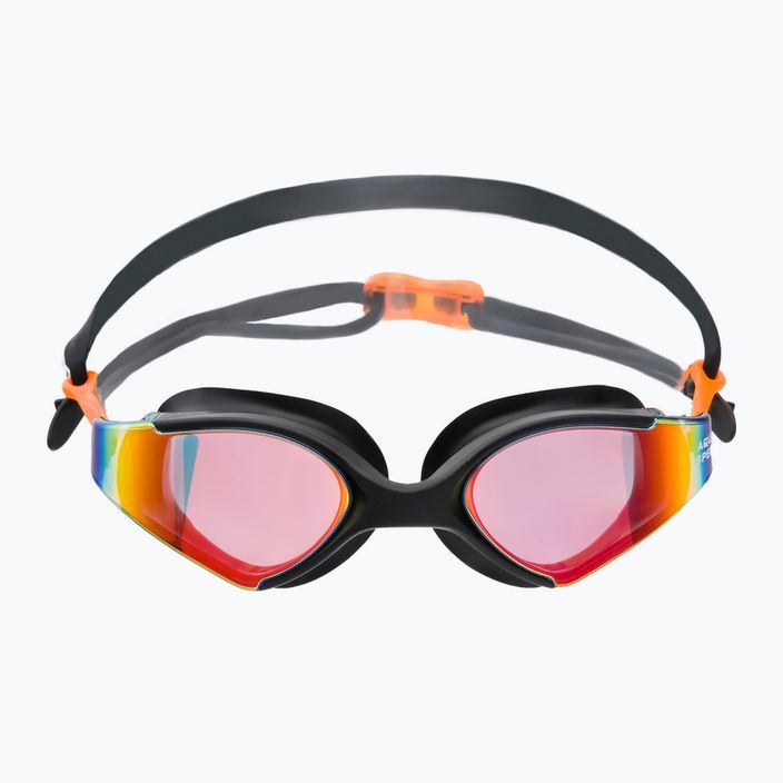 AQUA-SPEED Blade Mirror plaukimo akiniai juodi/oranžiniai 2