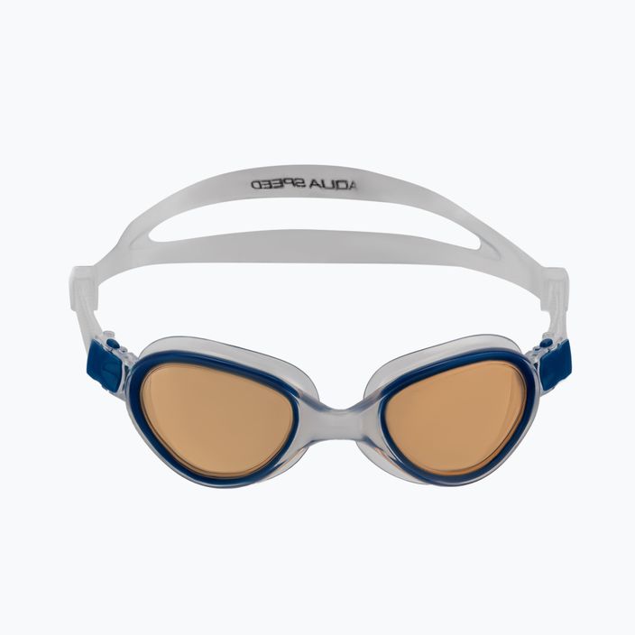 AQUA-SPEED X-Pro plaukimo akiniai mėlyni/oranžiniai 2