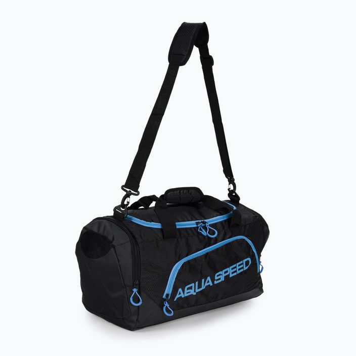 AQUA-SPEED plaukimo krepšys juodas/mėlynas 2