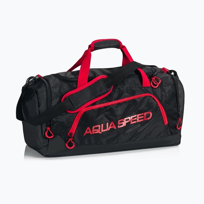 AQUA-SPEED plaukimo krepšys juodas/raudonas 5