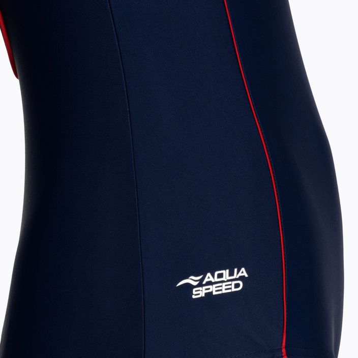 Moteriškas vientisas maudymosi kostiumėlis AQUA-SPEED Maris blue/white 4