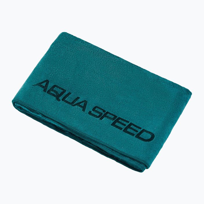 AQUA-SPEED Dry Soft 70 x 140 cm greitai džiūstantis rankšluostis jūrinės žalios spalvos