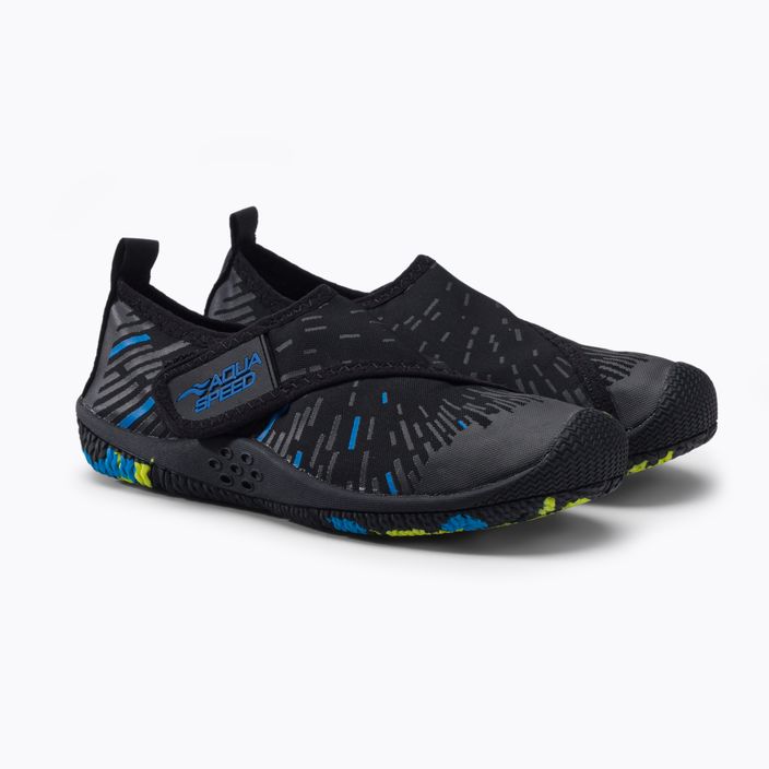 AQUA-SPEED Tegu vandens batai juodi/mėlyni 5