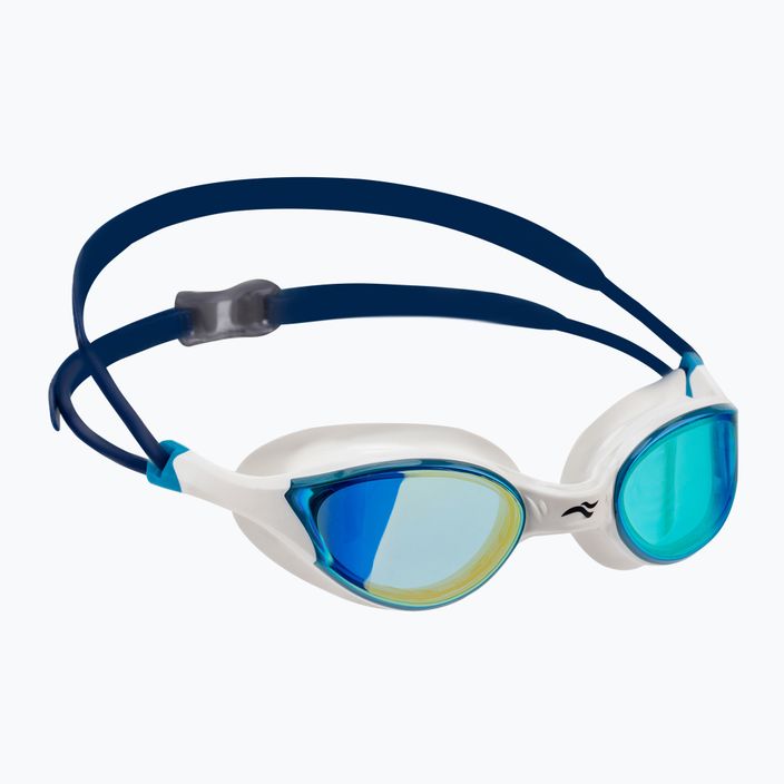 AQUA-SPEED Vortex Mirror plaukimo akiniai balti/mėlyni