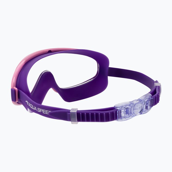 Vaikiška plaukimo kaukė AQUA-SPEED Tivano JR violetinė/rožinė 4