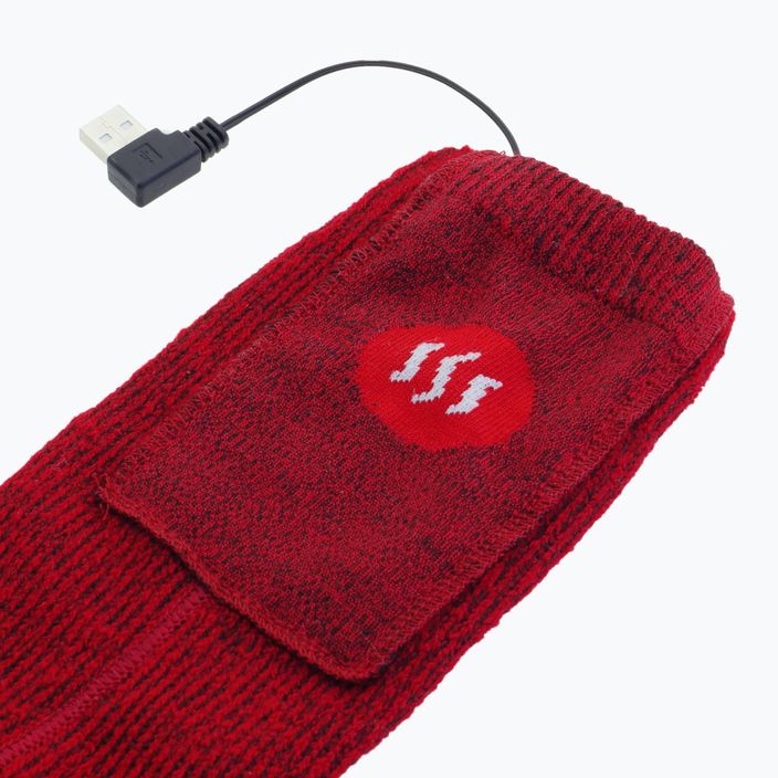 Šildomos kojinės su nuotolinio valdymo pulteliu Glovii GQ3 raudonos 4
