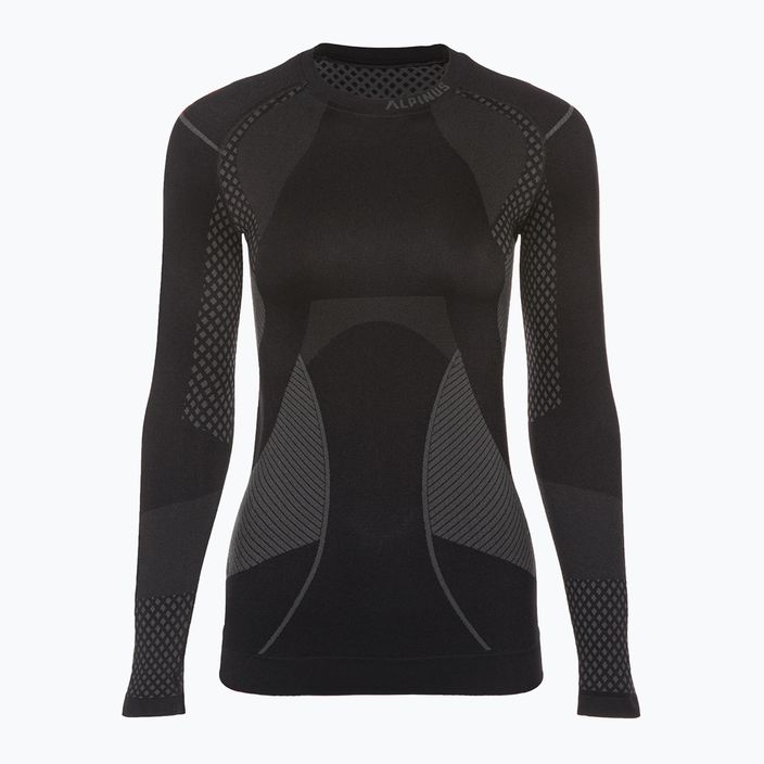 Moteriškas termoaktyvus džemperis Alpinus Active Base Layer juodas/pilkas 4
