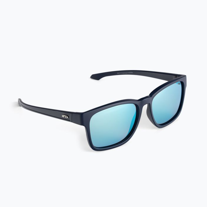 GOG akiniai nuo saulės Sunfall matiniai tamsiai mėlyni/polichromatiniai baltai mėlyni E887-2P