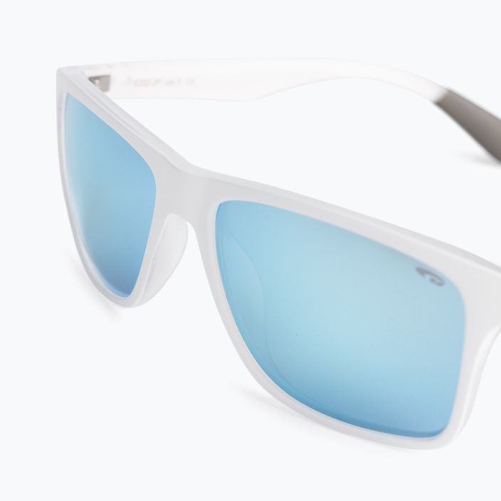 GOG Oxnard matiniai balti/krištoliniai/polichromatiniai baltai mėlyni akiniai nuo saulės E202-2P 4