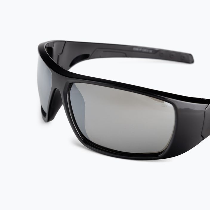 GOG Maldo juodi / sidabriniai veidrodiniai akiniai nuo saulės E348-1P 4