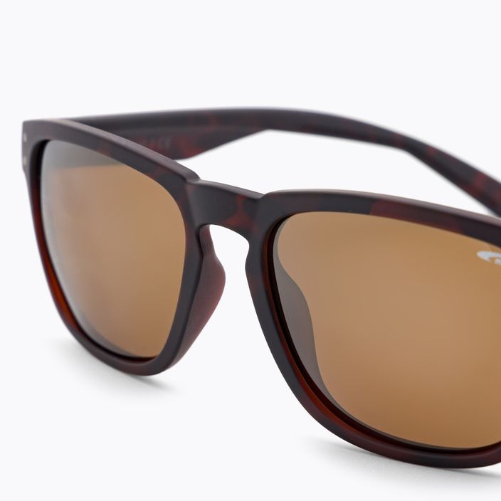 GOG Hobson matiniai rudi / auksiniai veidrodiniai akiniai nuo saulės E392-2P 5