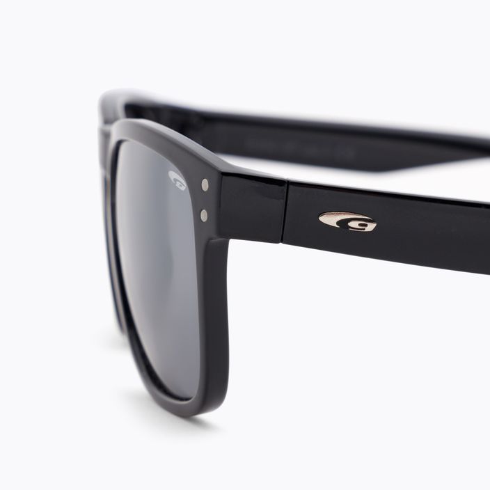 GOG Hobson juodi / sidabriniai veidrodiniai akiniai nuo saulės E392-3P 4