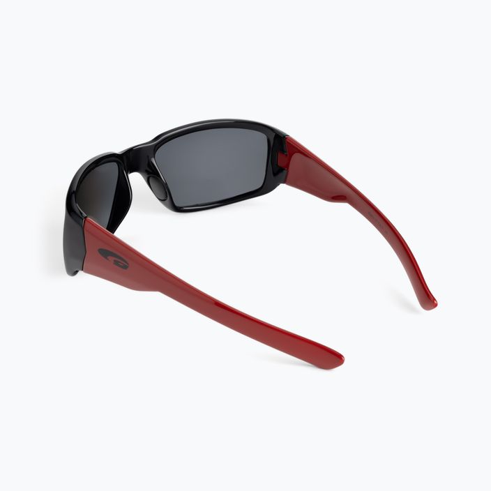 GOG Jungle juodi/raudoni/dūminiai vaikiški akiniai nuo saulės E962-1P 2