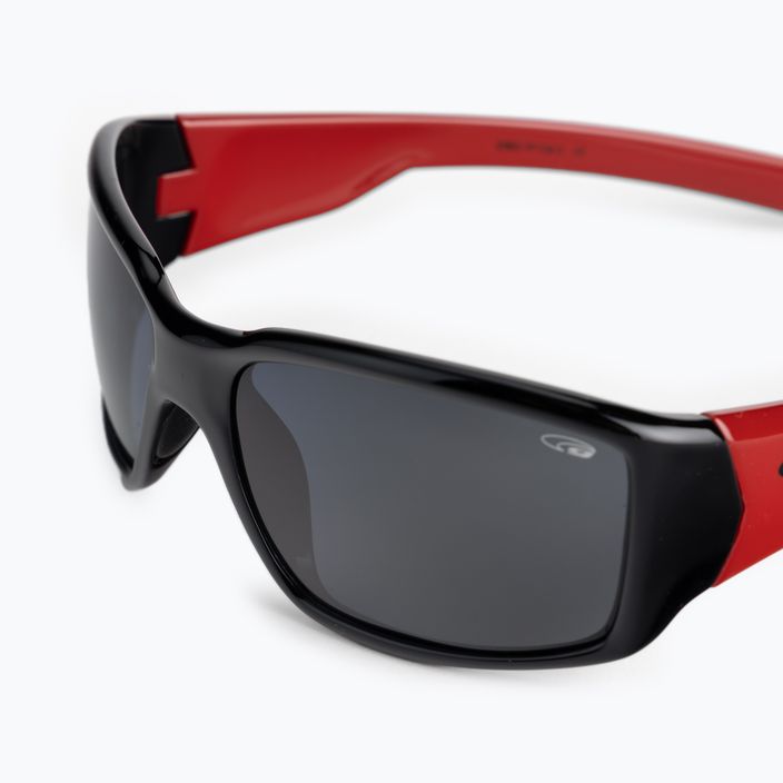 GOG Jungle juodi/raudoni/dūminiai vaikiški akiniai nuo saulės E962-1P 4