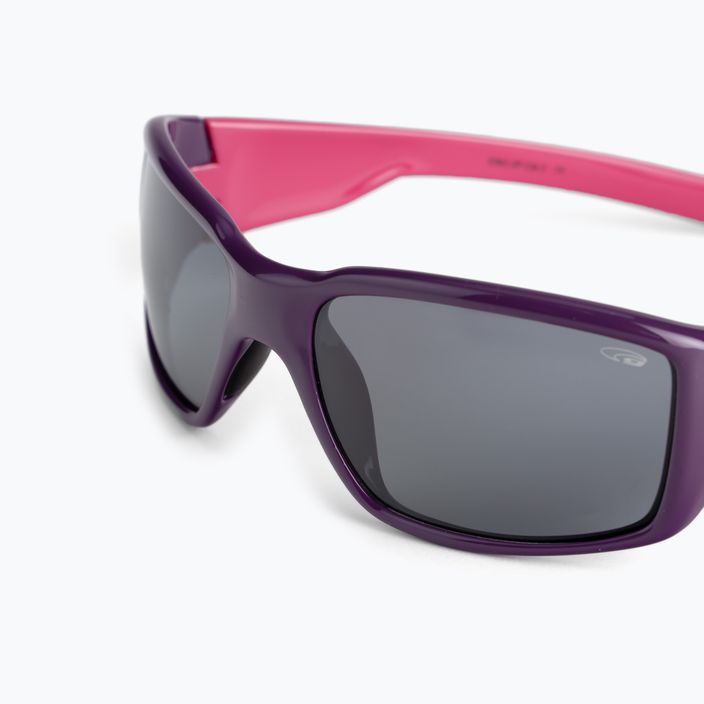 GOG Jungle violetinės/rožinės/dūminės spalvos vaikiški akiniai nuo saulės E962-2P 4