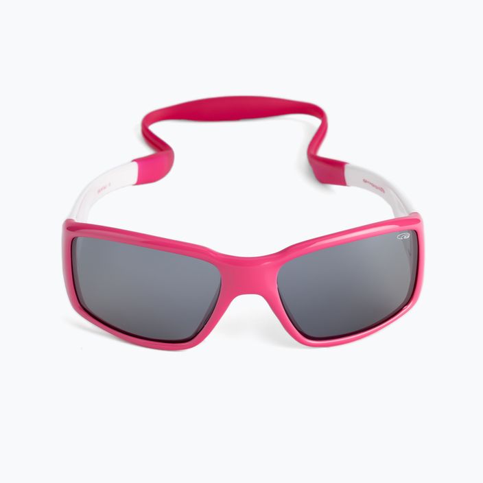 GOG Jungle rožinės/baltos/dūminės spalvos vaikiški akiniai nuo saulės E962-4P 3