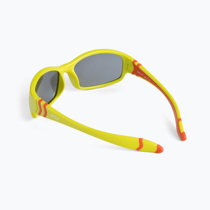Vaikiški akiniai nuo saulės GOG Flexi, žalios, oranžinės ir dūminės spalvos E964-3P 2