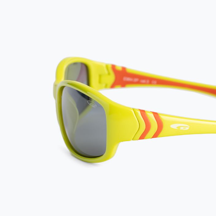 Vaikiški akiniai nuo saulės GOG Flexi, žalios, oranžinės ir dūminės spalvos E964-3P 5