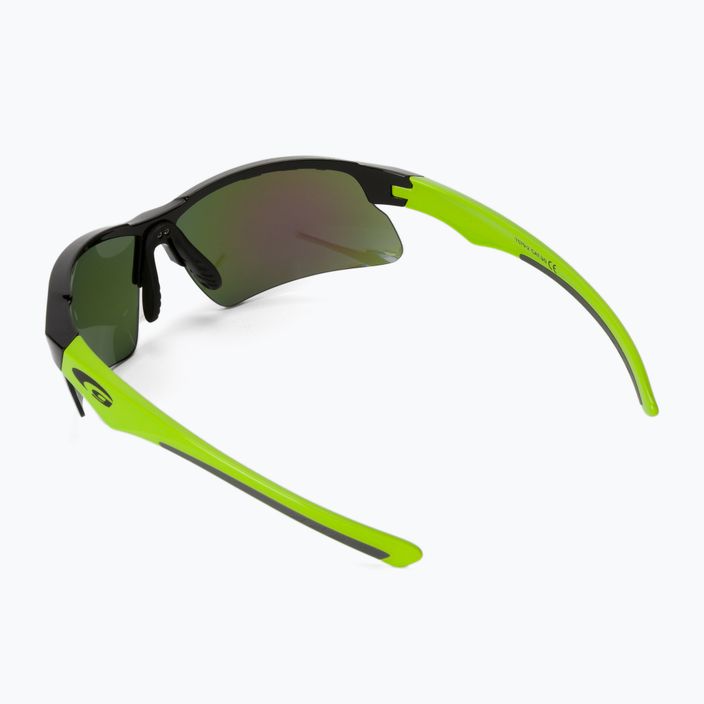 GOG dviratininkų akiniai Faun juodi/žali/polichromatiniai žali T579-2 3