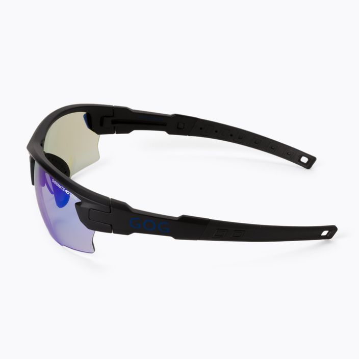 GOG Steno C matiniai juodi/polichromatiniai mėlyni dviratininkų akiniai E544-1 4
