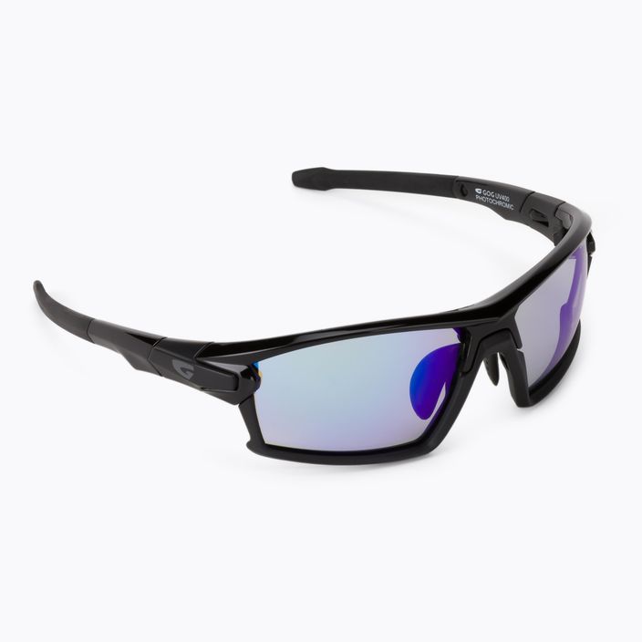 GOG Tango C juodi/polichromatiniai mėlyni dviratininko akiniai E559-1
