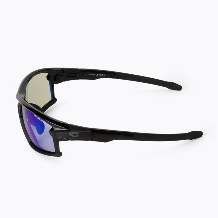 GOG Tango C juodi/polichromatiniai mėlyni dviratininko akiniai E559-1 4