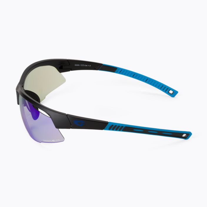 GOG Falcon C matiniai juodi/mėlyni/polichromatiniai mėlyni dviratininkų akiniai E668-1 4