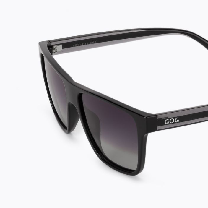 GOG Nolino juodi/krištolo pilki/gradientiniai dūminiai akiniai nuo saulės E825-1P 5
