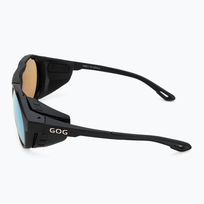 GOG Manaslu matiniai juodi / polichromatiniai mėlyni akiniai nuo saulės E495-1 4