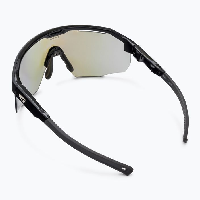 GOG dviratininkų akiniai Argo juodi/pilki/polichromatiniai mėlyni E507-1 2