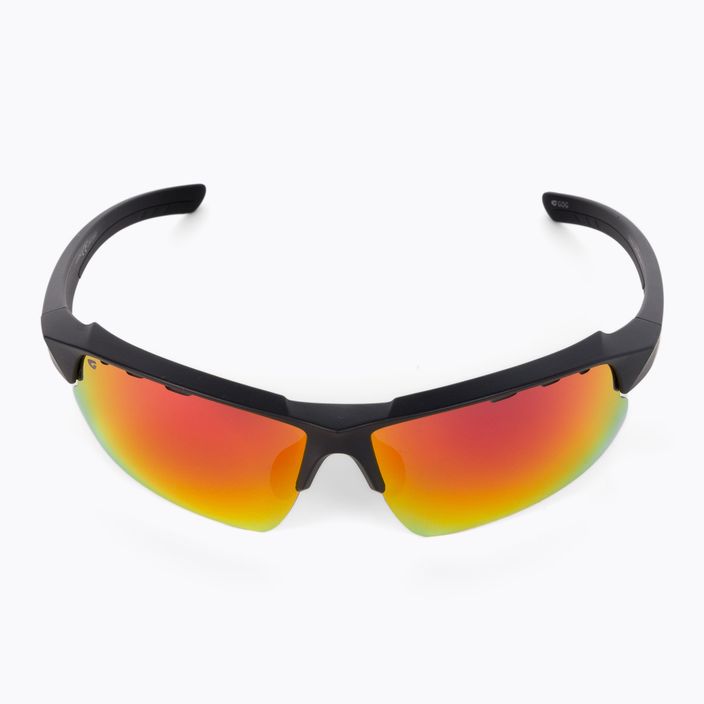 GOG dviratininkų akiniai Faun matiniai juodi/polichromatiniai raudoni E579-2 5