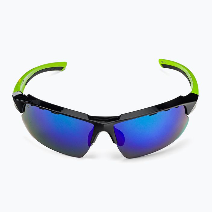 GOG dviratininkų akiniai Faun juodi / žali / polichromatiniai žali E579-3 4