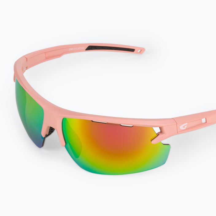 GOG dviratininkų akiniai Ether matiniai dulkėtos rožinės/juodos/polichromatinės rožinės spalvos E589-3 5