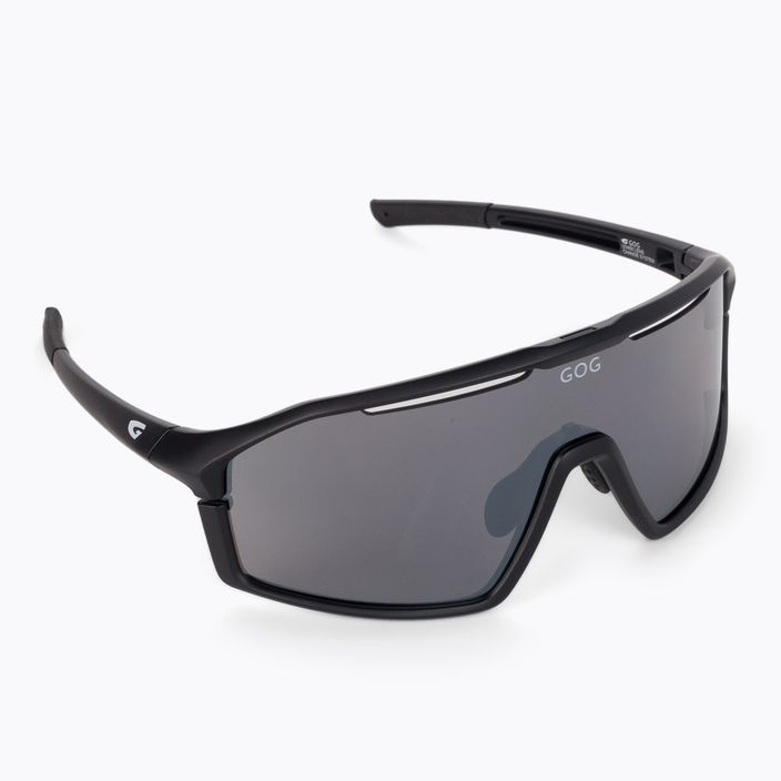 GOG dviratininkų akiniai Odyss matiniai juodi / blykčiojantis veidrodis E605-1 2