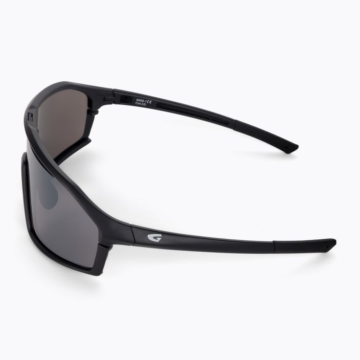 GOG dviratininkų akiniai Odyss matiniai juodi / blykčiojantis veidrodis E605-1 5