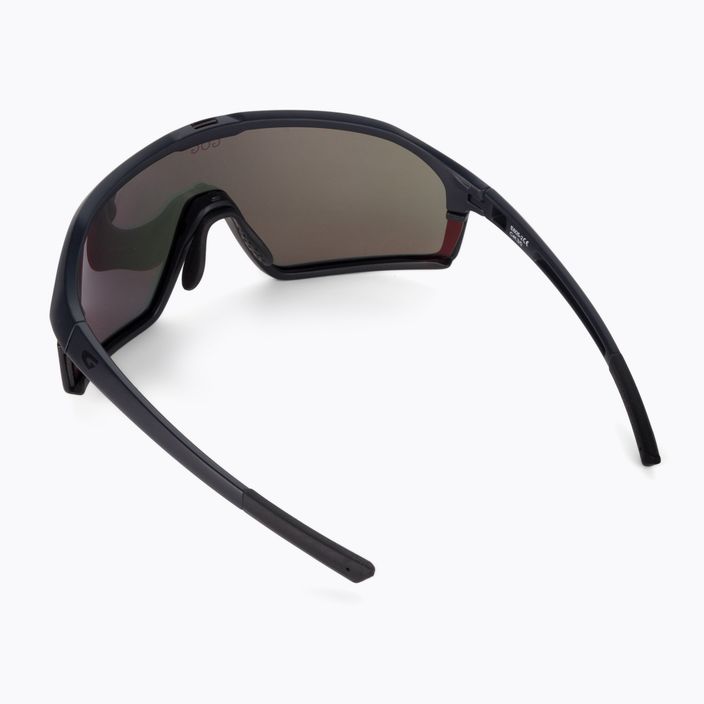 GOG dviratininkų akiniai Odyss matiniai tamsiai mėlyni/juodi/polichromatiniai raudoni E605-2 3