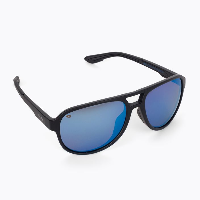 GOG Hardy matiniai juodi/mėlyni/polichromatiniai baltai mėlyni akiniai nuo saulės E715-2P