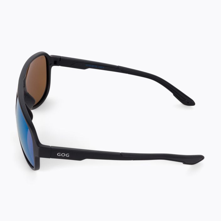 GOG Hardy matiniai juodi/mėlyni/polichromatiniai baltai mėlyni akiniai nuo saulės E715-2P 4
