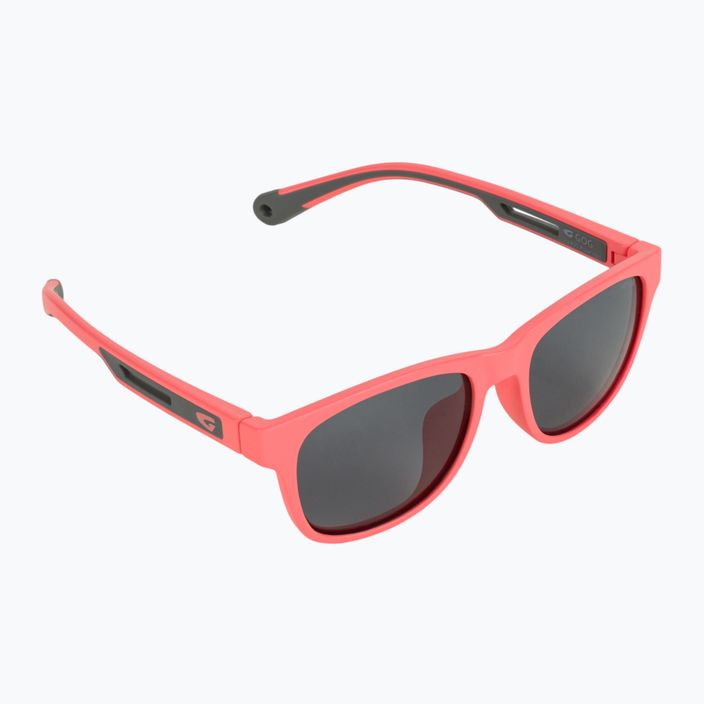 GOG Alfie matiniai koralinės/pilkos/dūminės spalvos vaikiški akiniai nuo saulės E975-2P