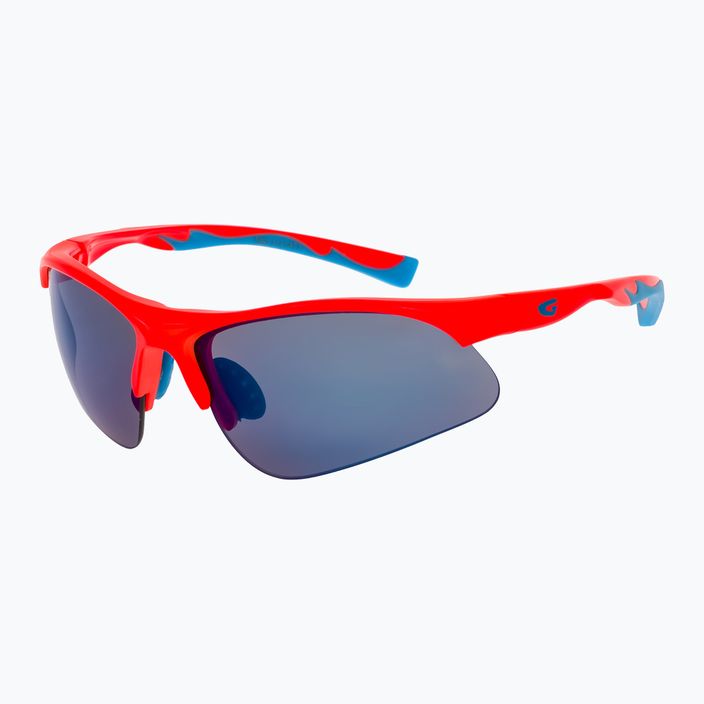 GOG Balami matiniai neoniniai oranžiniai / mėlyni / mėlyni veidrodiniai vaikiški dviratininkų akiniai E993-3 5