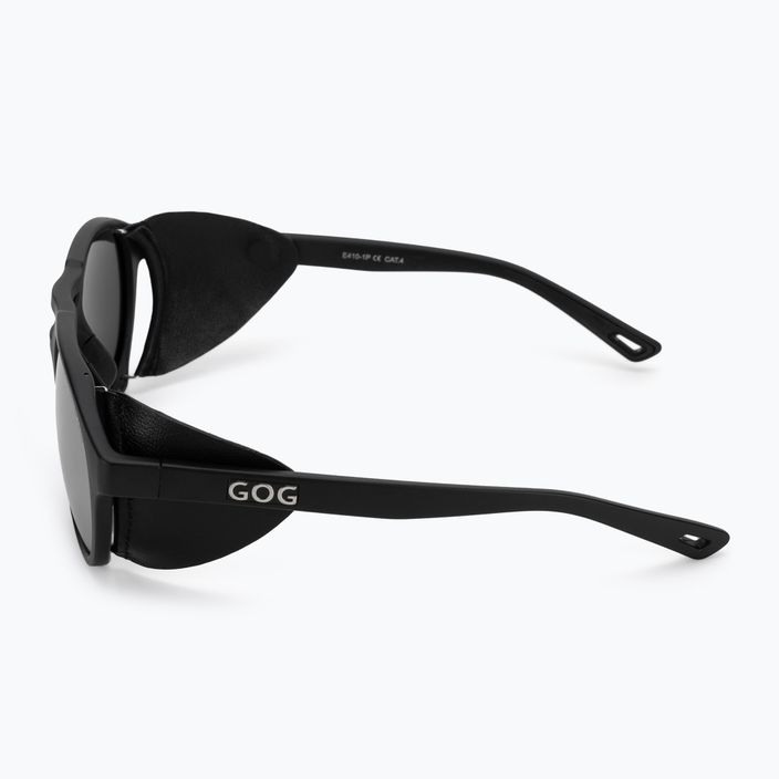 GOG Nanga matiniai juodi / sidabriniai veidrodiniai akiniai nuo saulės E410-1P 4